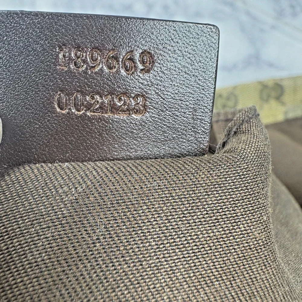 Rare Green Gucci Tote Bag Large GG Canvas Baby School Teacher Sports Travel City